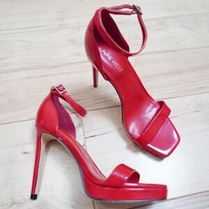 Nine West Red Patent Heels Size 5.5